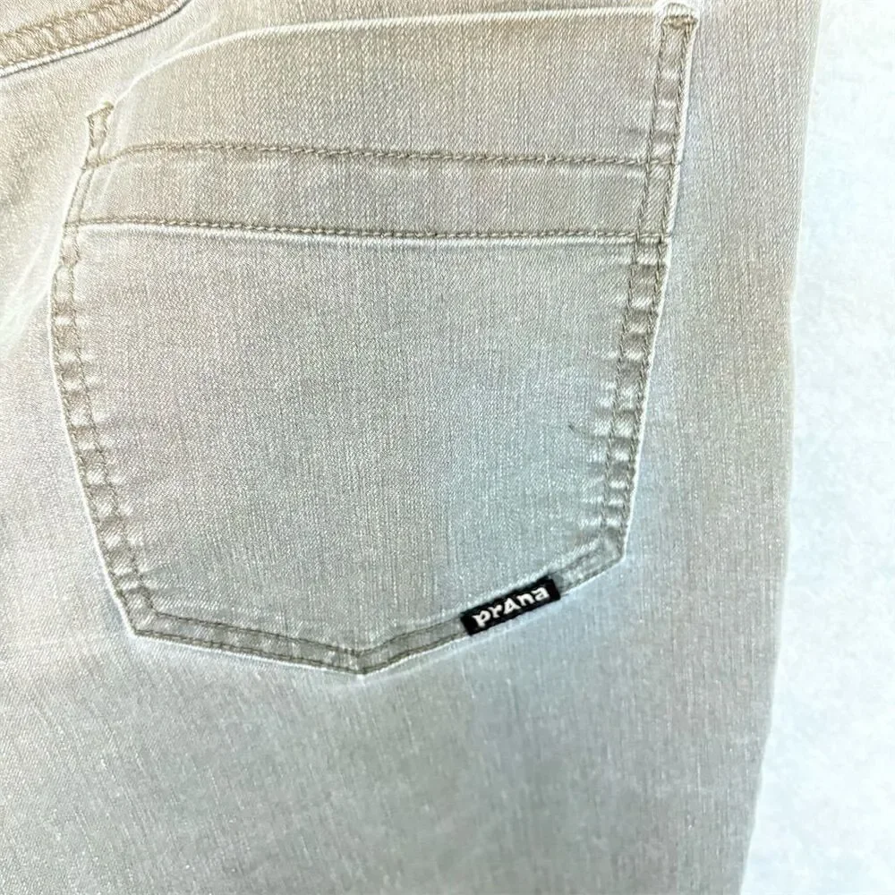 PrAna Men's Slim Fit Gray Organic Cotton Jeans 36x32 Comfortable Stretch Denim - Picture 3 of 8